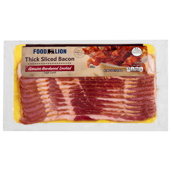 Save on Food Lion Genuine Hardwood Smoked Bacon Thick Sliced Order