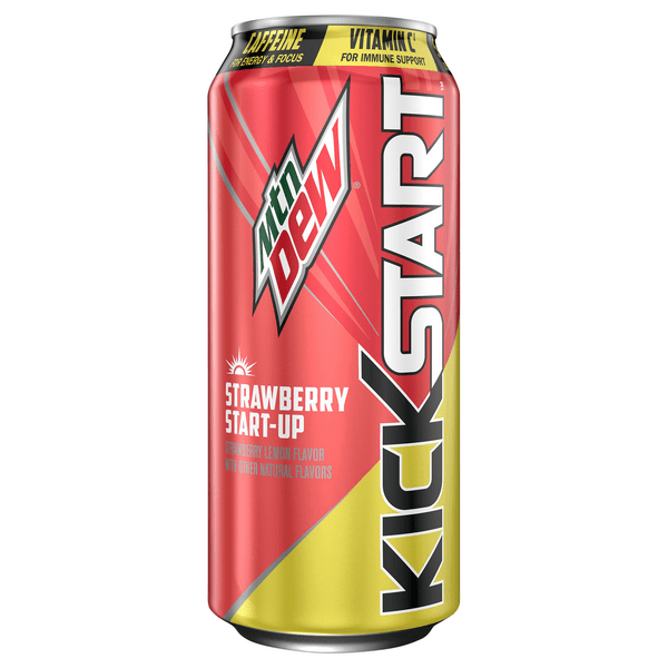Save on Mtn Dew Kick Start Strawberry StartUp Energy Drink Order