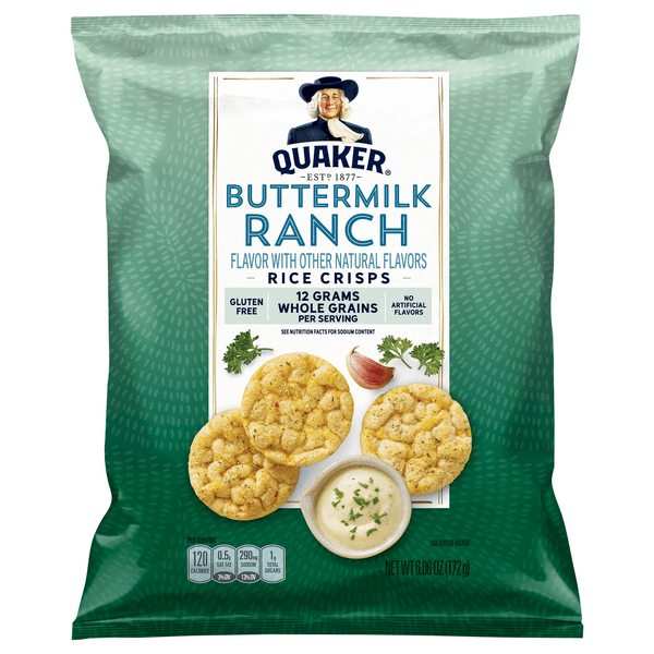 Save on Quaker Rice Crisps Buttermilk Ranch Gluten Free Order Online