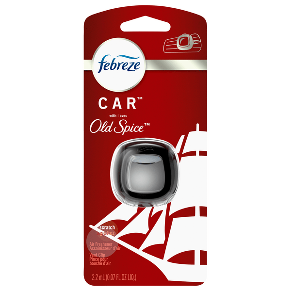 Save on Febreze Car with Old Spice Vent Clip Air Freshener Order Online