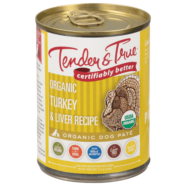 Save on Tender & True Wet Dog Food Pate Turkey & Liver Recipe Organic
