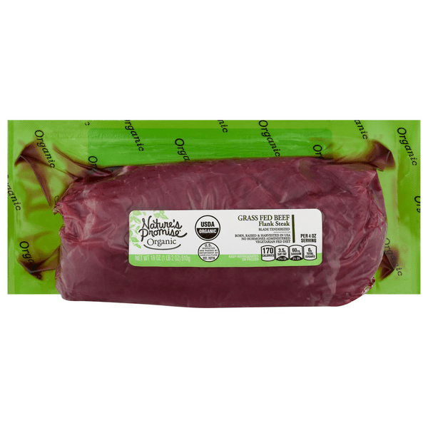 Save on Nature's Promise Organic Beef Flank Steak Grassfed Order