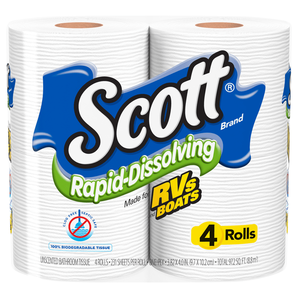 Save on Scott Rapid Dissolving Double Roll 1Ply Toilet Paper Order