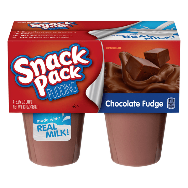 Save on Snack Pack Pudding Chocolate Fudge 4 ct Order Online Delivery