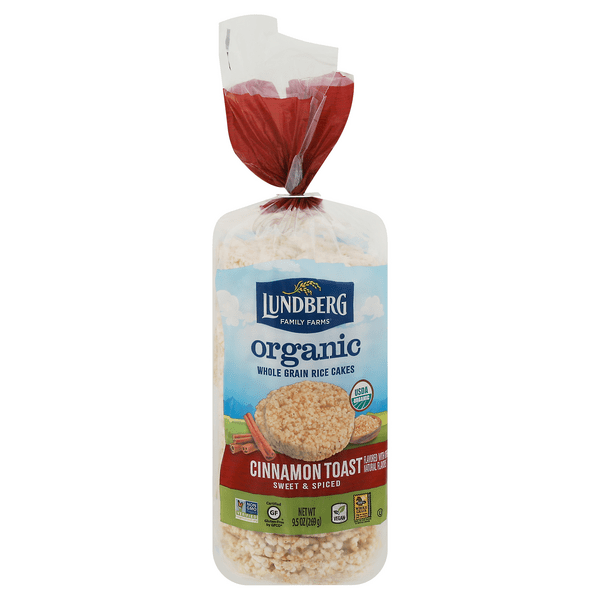 Save on Lundberg Family Farms Rice Cakes Brown Rice Cinnamon Toast