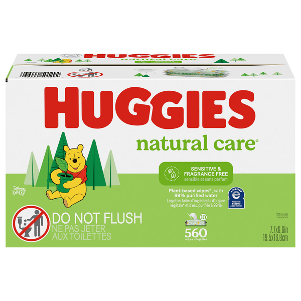 Save on Huggies Natural Care Sensitive Fragrance Free Baby Wipes Pop