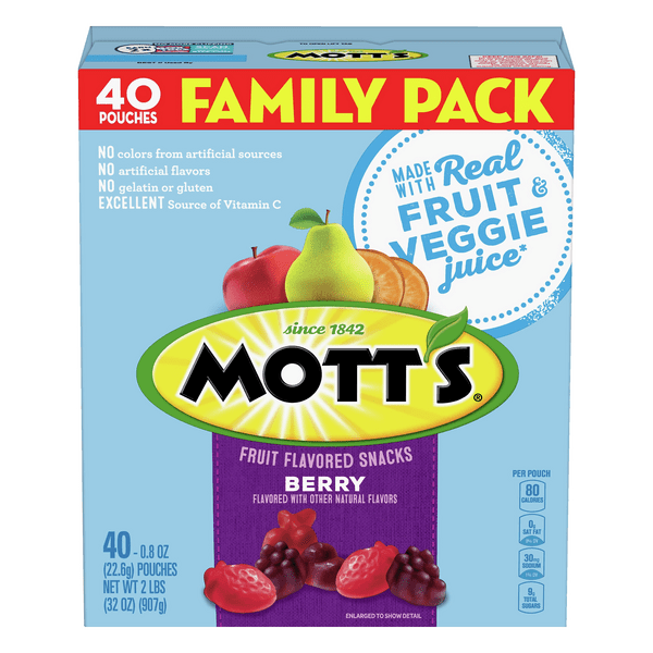 Save on Mott's Fruit Flavored Snacks Berry Family Pack 40 ct Order