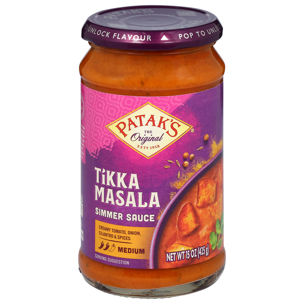 Save on Patak's Medium Tikka Masala Simmer Sauce Order Online Delivery