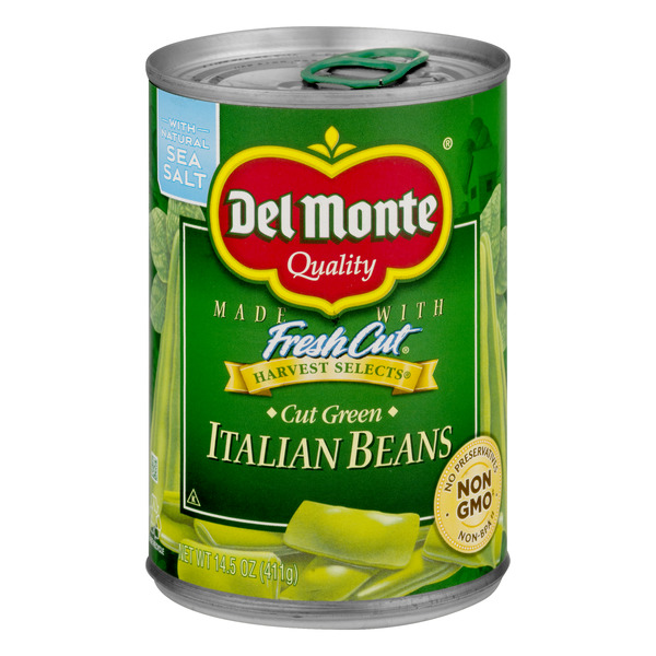Save on Del Monte Fresh Cut Green Beans Italian Sea Salt Order Online