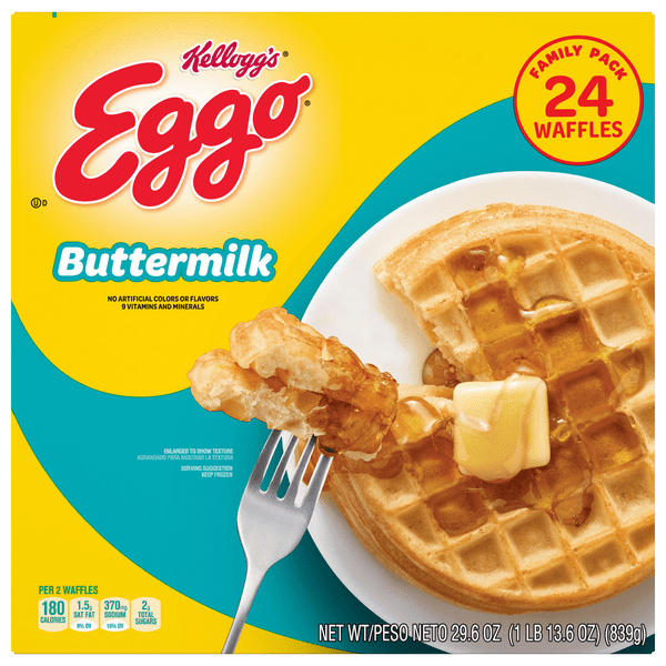 Save on Kellogg's Eggo Waffles Buttermilk Family Pack 24 ct Order Online Delivery Giant