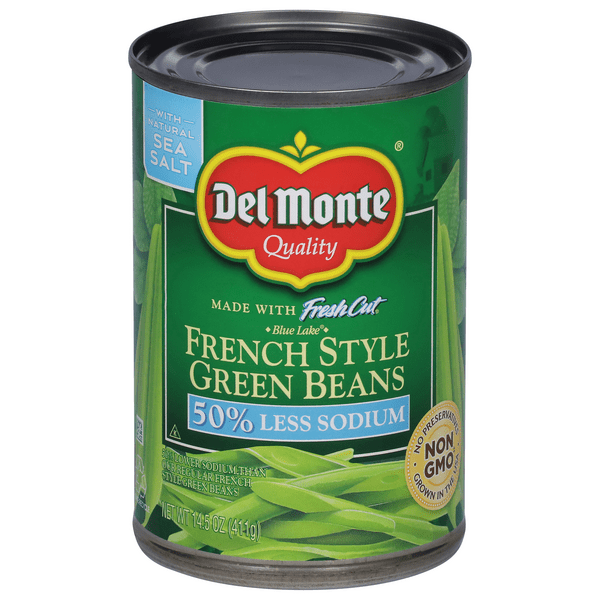 Save on Del Monte 50 Less Sodium French Style Green Beans Order Online
