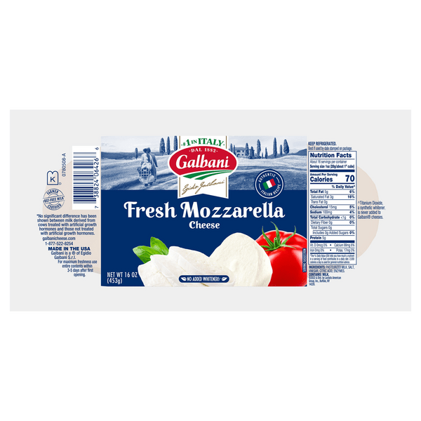 Save on Galbani Mozzarella Fresca Mozzarella Cheese Log All Natural Fresh Order Online Delivery