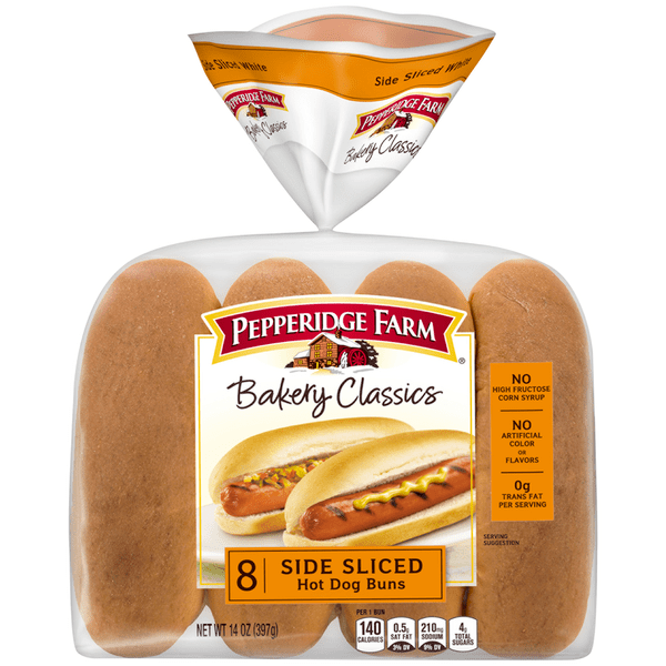 Save on Pepperidge Farm Bakery Classics Hot Dog Buns Side Sliced 8 ct