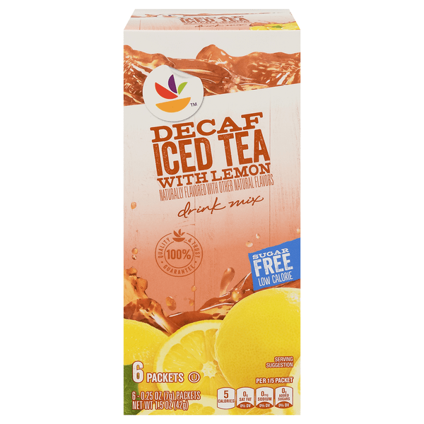 Save on Our Brand Sugar Free Decaf Lemon Iced Tea Drink Mix Packets 6 ct Order Online Delivery