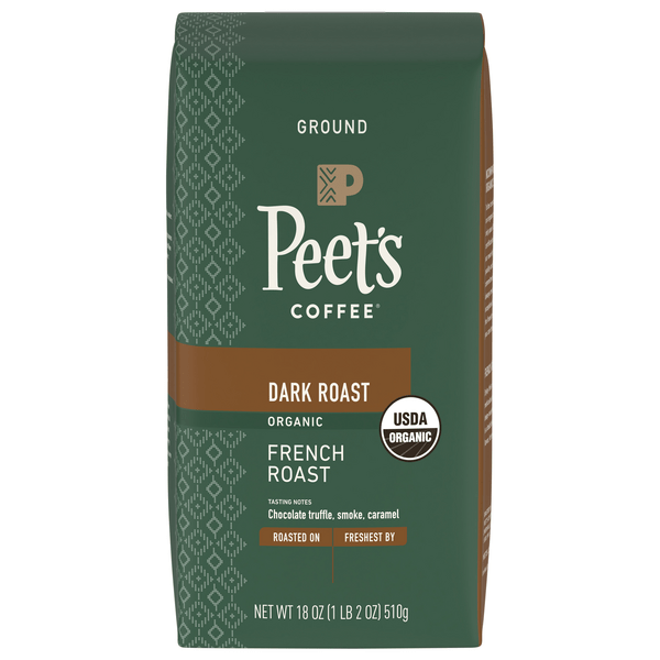 Save on Peet's Coffee French Roast Blend Dark Roast Organic (Ground