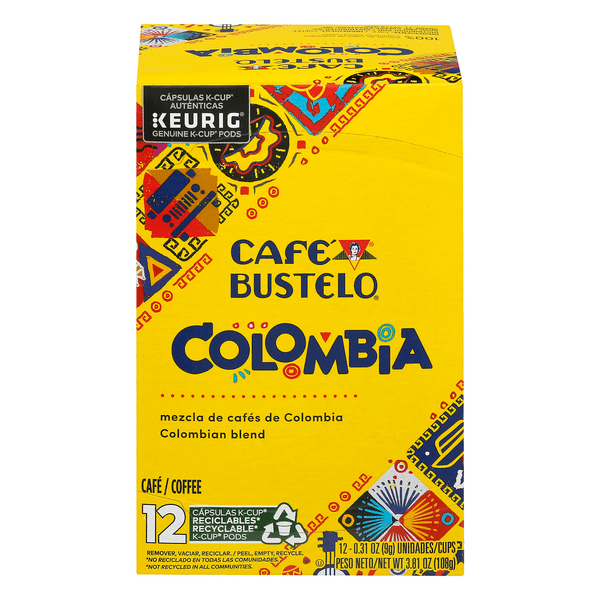 Save on Cafe Bustelo Colombia Medium Roast Coffee KCup Pods Order