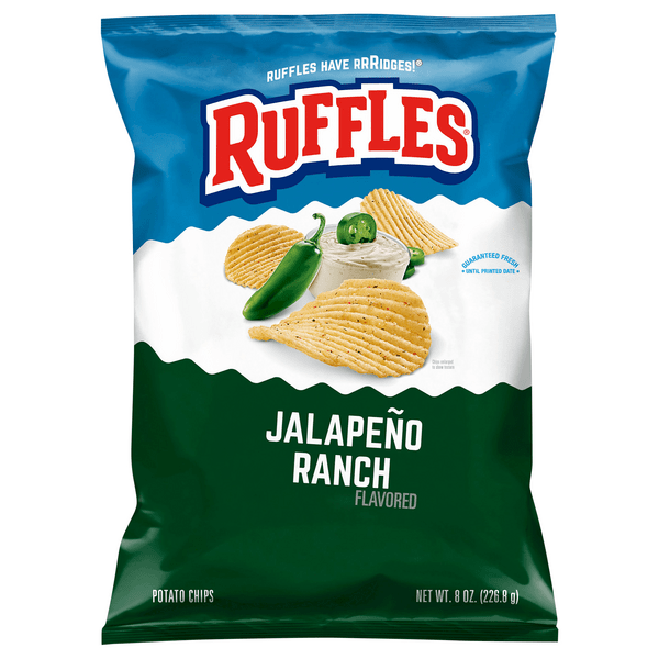 Save on Ruffles Potato Chips Jalapeno Ranch Order Online Delivery Giant