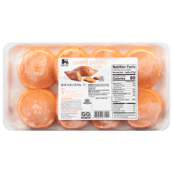 Save on Food Lion Sweet Potato Patties 8 ct Order Online Delivery