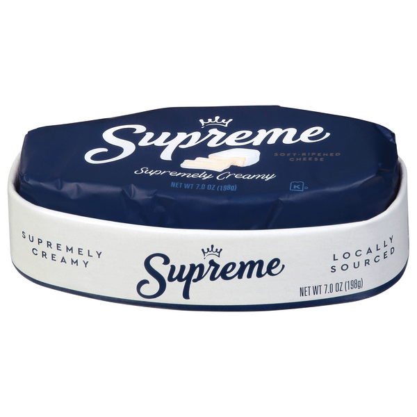 Save on Supreme Softripened Supremely Creamy Cheese Brie Wheel Order