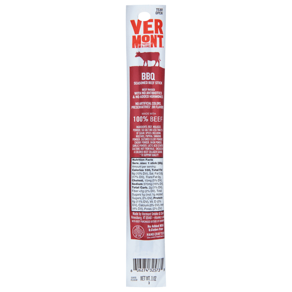 Save on Vermont Smoke & Cure Beef Stick BBQ Seasoned Natural Order