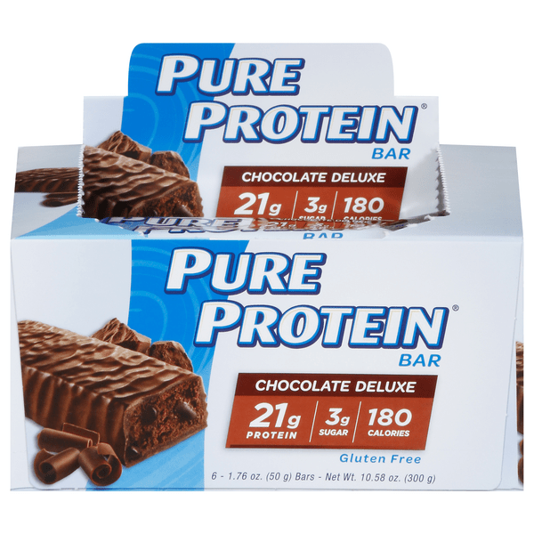 Save on Pure Protein Bar Chocolate Deluxe Gluten Free 6 ct Order