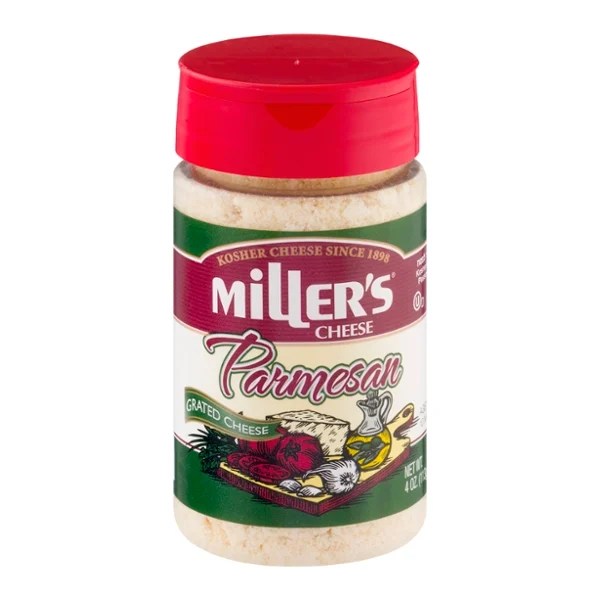Save on Miller's Parmesan Cheese Kosher Grated Order Online Delivery