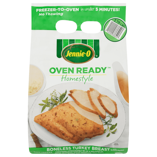 Save on JennieO Turkey Store Oven Ready Turkey Breast Boneless w/Gravy Frozen Order Online