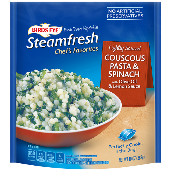 Save on Birds Eye Steamfresh Chef's Favorites Couscous & Spinach w