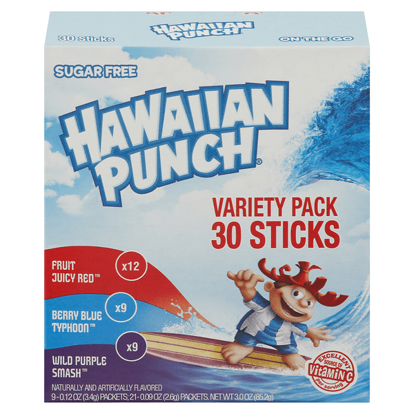 Save on Hawaiian Punch Variety Pack Sugar Free 30 ct Order Online
