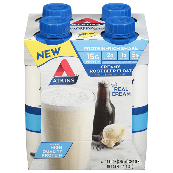 Save on Atkins Creamy Root Beer Float ProteinRich Shake 4 pk Order