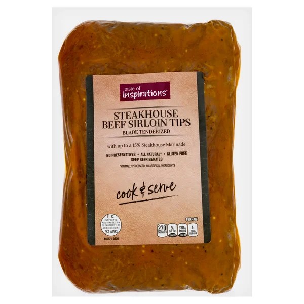 Save on Taste of Inspirations Beef Sirloin Tips Steakhouse Order Online