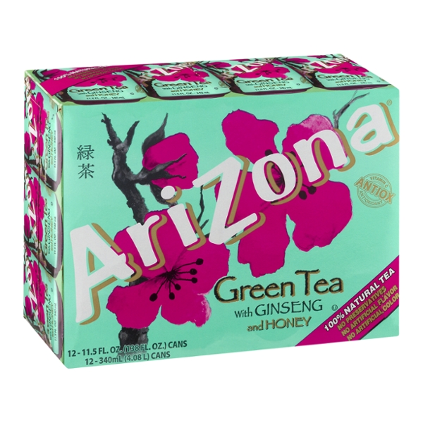 Save on AriZona Green Tea with Ginseng & Honey 12 ct Order Online