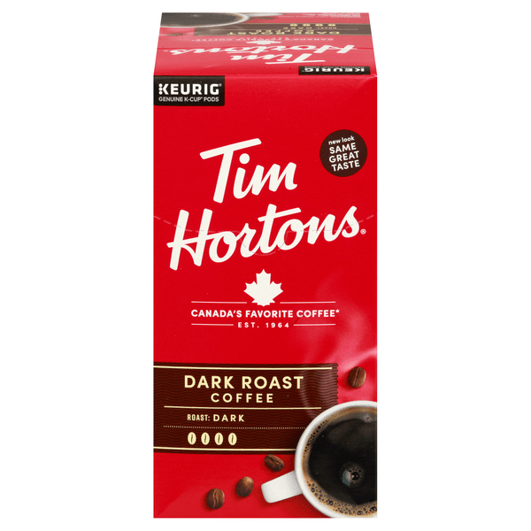 Save on Tim Hortons Dark Roast Coffee KCups Order Online Delivery