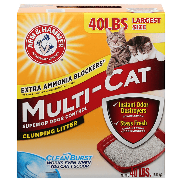 Save on Arm & Hammer MultiCat Clumping Cat Litter Superior Odor