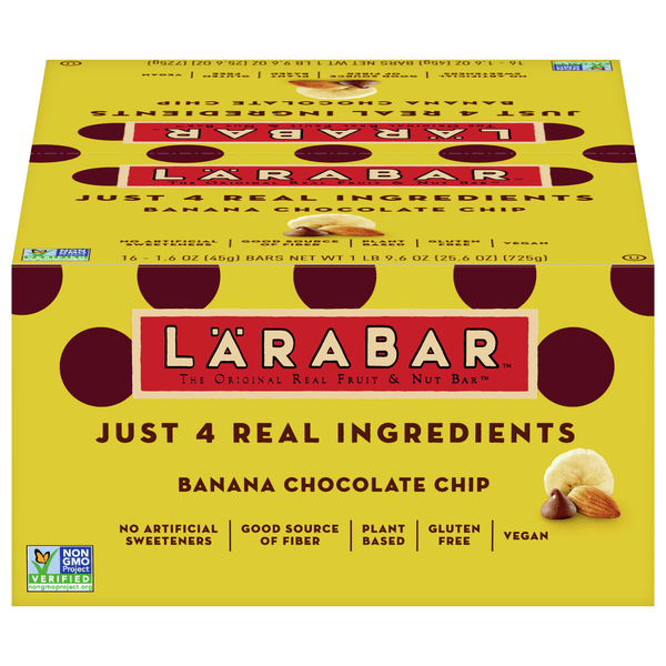 Save on LARABAR Banana Chocolate Chip Fruit & Nut Bar 16 ct Order