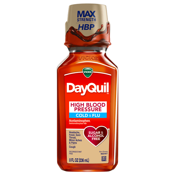 Save on Vicks DayQuil High Blood Pressure Cold & Flu Relief Liquid