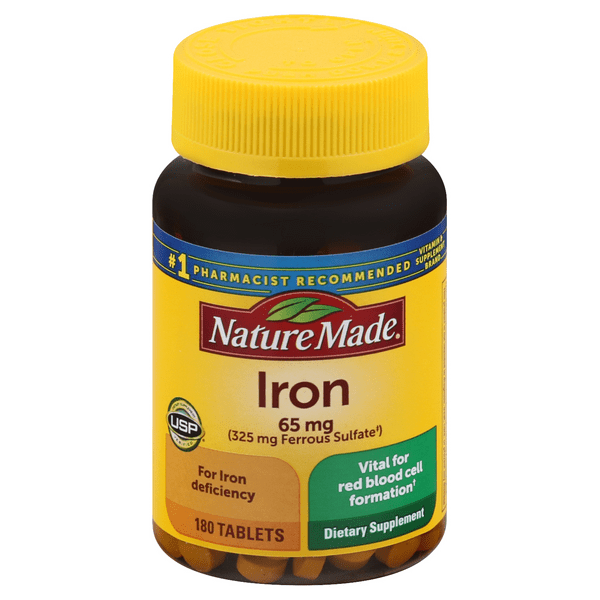 Save on Nature Made Iron 65 mg Dietary Supplement Tablets Order Online