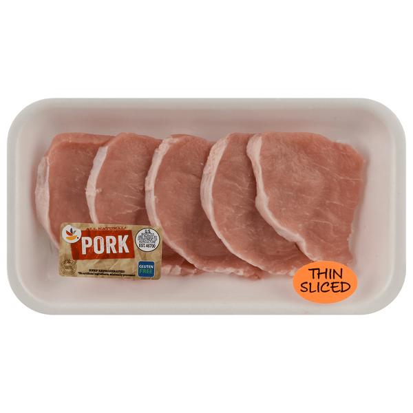 Save on Giant Boneless Thin Cut Center Cut Pork Loin Chops 57 ct Fresh Order Online Delivery