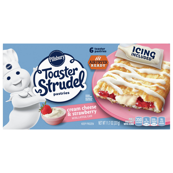 Save on Pillsbury Toaster Strudel Pastries Cream Cheese & Strawberry