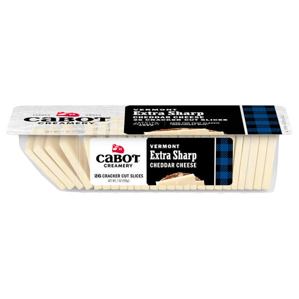 Save on Cabot Cracker Cut Slices Vermont Extra Sharp White Cheddar 26