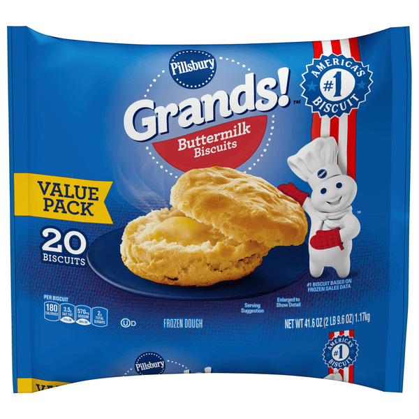 Save on Pillsbury Grands! Biscuits Buttermilk Value Pack 20 ct Order