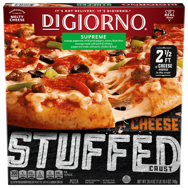 Save on DiGiorno Cheese Stuffed Crust Pizza Supreme Order Online