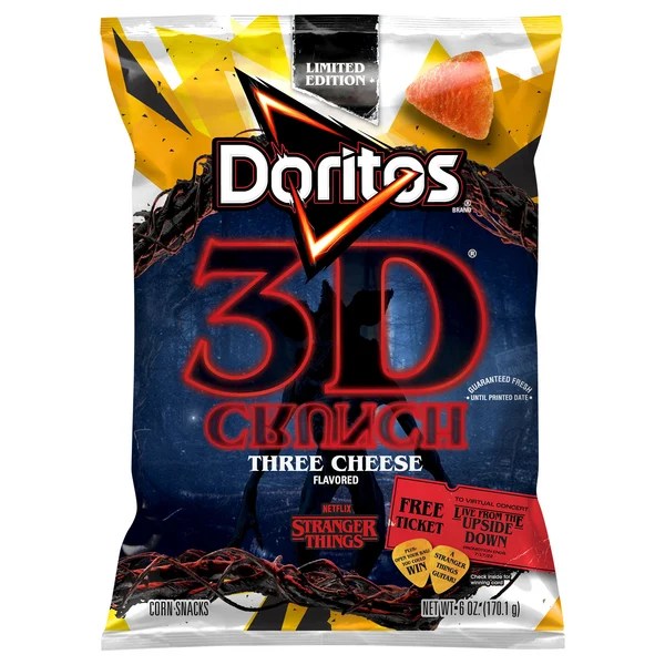 Save on Doritos 3D Crunch Corn Snacks Three Cheese Flavored Order Online Delivery Stop & Shop