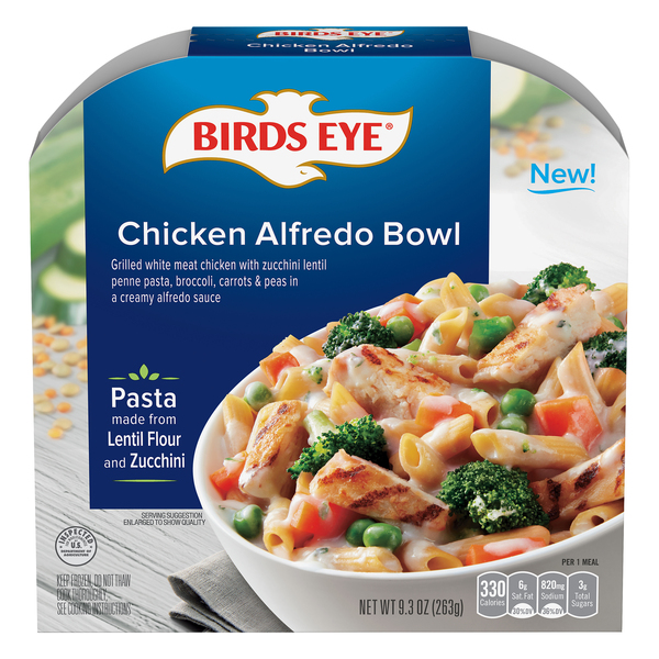 Save on Birds Eye Veggie Made Chicken Alfredo Bowl with Vegetable Pasta
