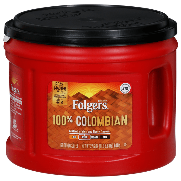 Save on Folgers 100 Colombian Medium Roast Coffee (Ground) Order