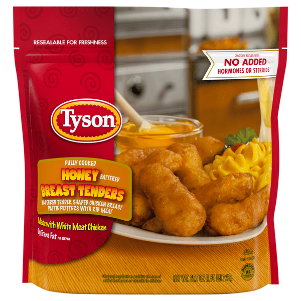 Save on Tyson Breaded Chicken Breast Tenders Honey Battered Fully Cooked Frozen Order Online