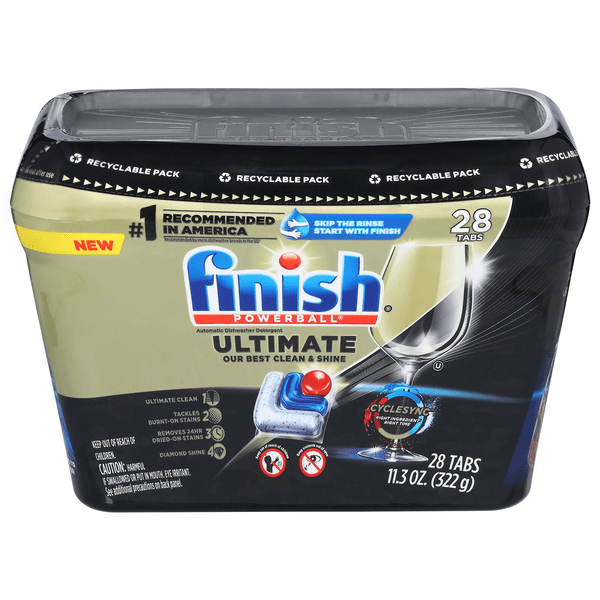Save on FINISH Powerball Automatic Dishwasher Detergent Tabs Order