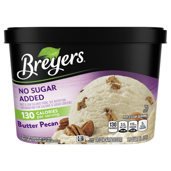 Save on Breyers Frozen Dairy Dessert Butter Pecan No Sugar Added Order