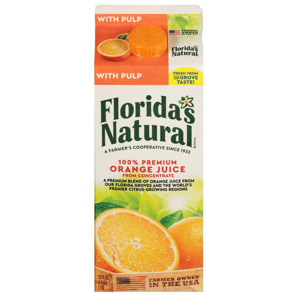 Save on Florida's Natural 100 Orange Juice with Pulp Order Online