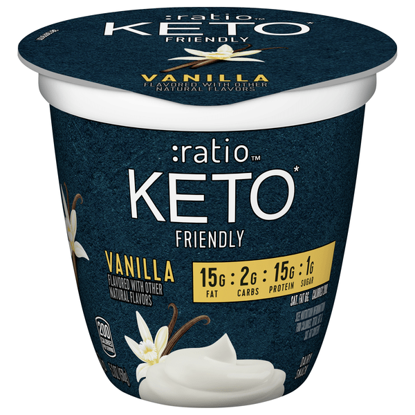 Save on ratio KETO Friendly Vanilla Dairy Yogurt Snack Cup Order